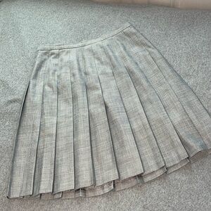 Norton McNaughton Gray Pleated Skirt